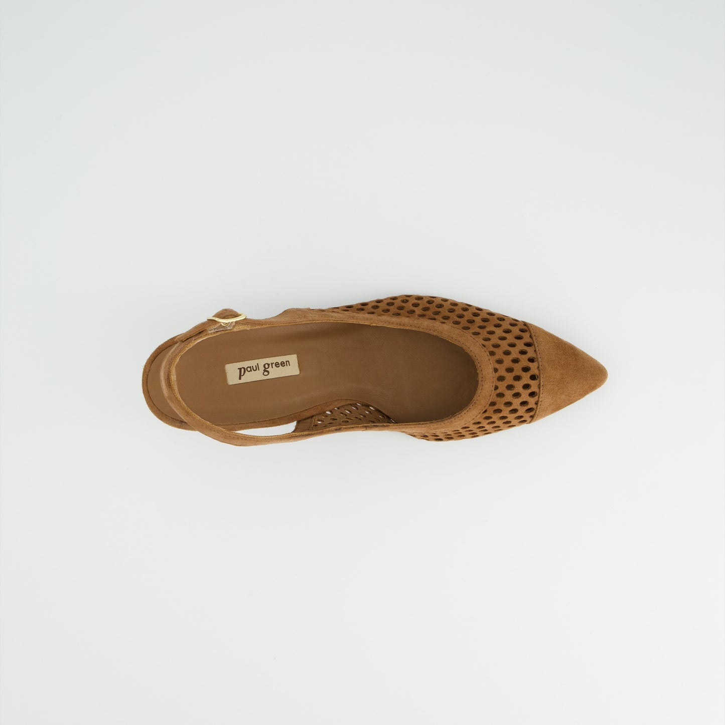 Perforated Slingback In Suede