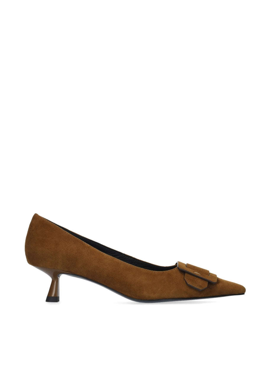 Tan Suede Heel