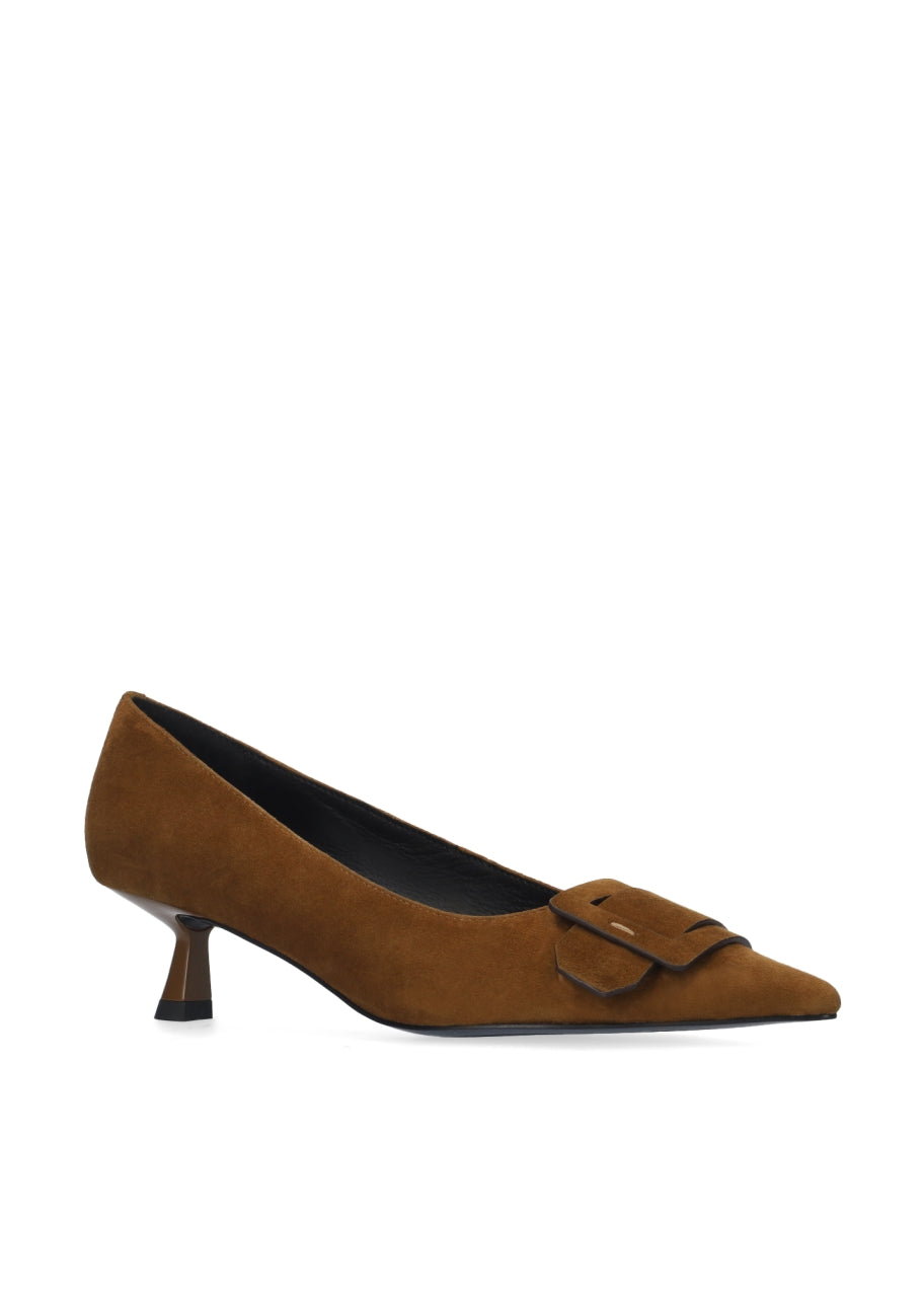 Tan Suede Heel
