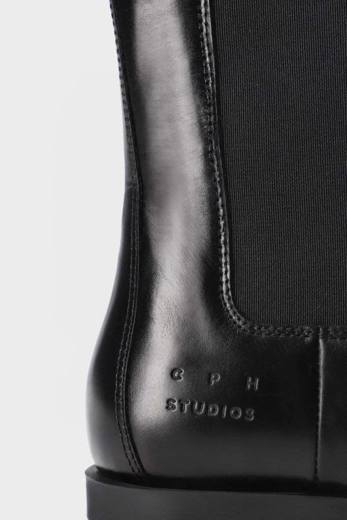 High Chelsea Boot With Square Toe
