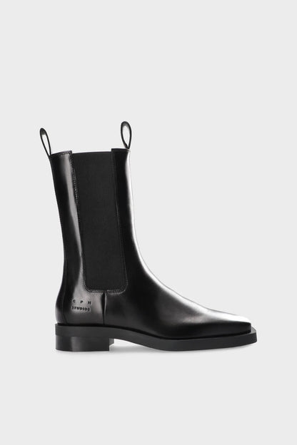 High Chelsea Boot With Square Toe