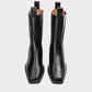 High Chelsea Boot With Square Toe