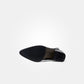 Black Leather Heel Ankle Boot