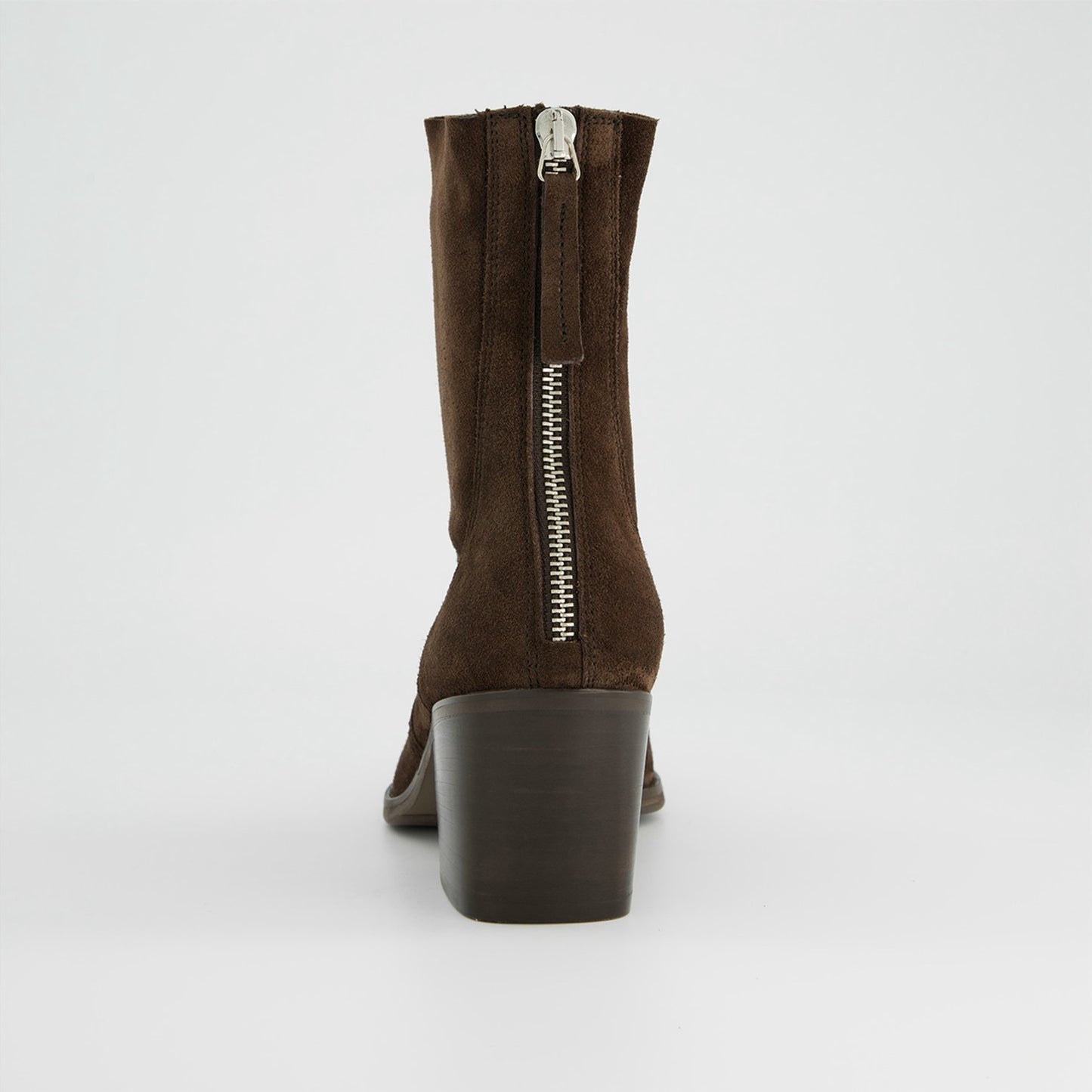 Suede Mocca Heel Boot