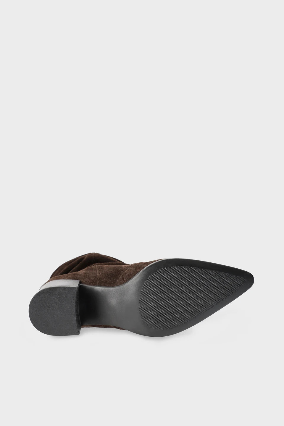 CPH292 Suede Chocolate Heeled Boot