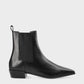 CPH294 Leather Black Pointed Chelsea boot