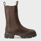 Nubuck Chelsea Boot In Chocolate