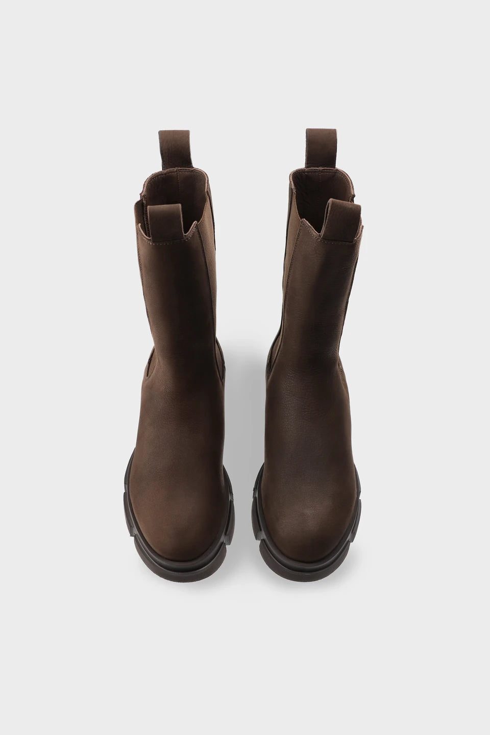 Nubuck Chelsea Boot In Chocolate