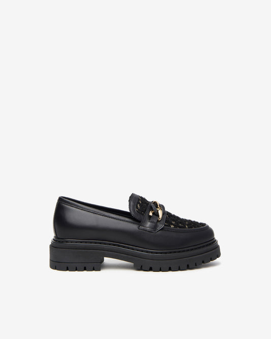 Loafer With Black Gold Detail