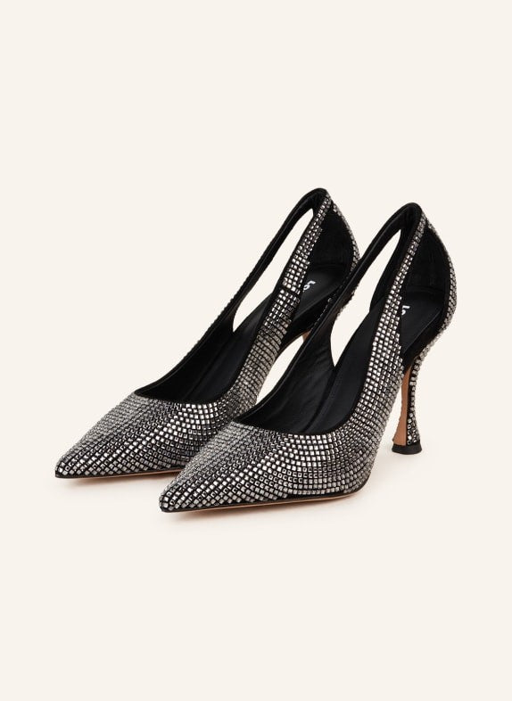 Sparkly Court Shoe With Cutout Detail