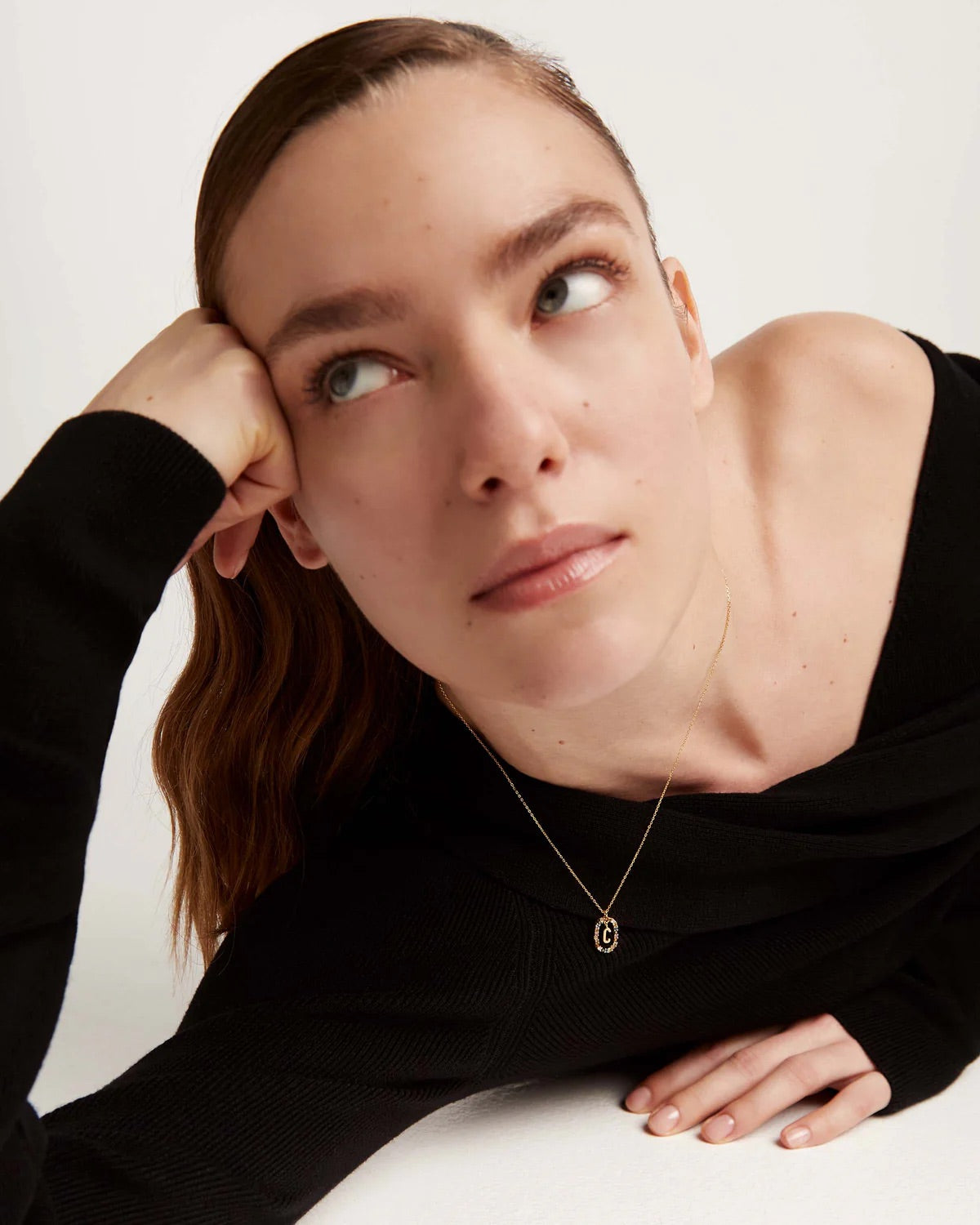 Initial Necklace 'C'