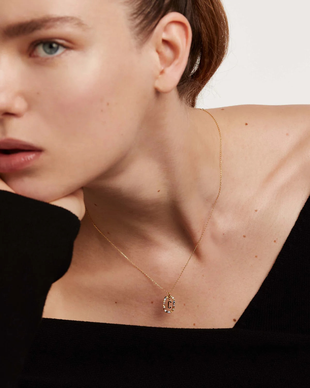 Initial Necklace 'C'