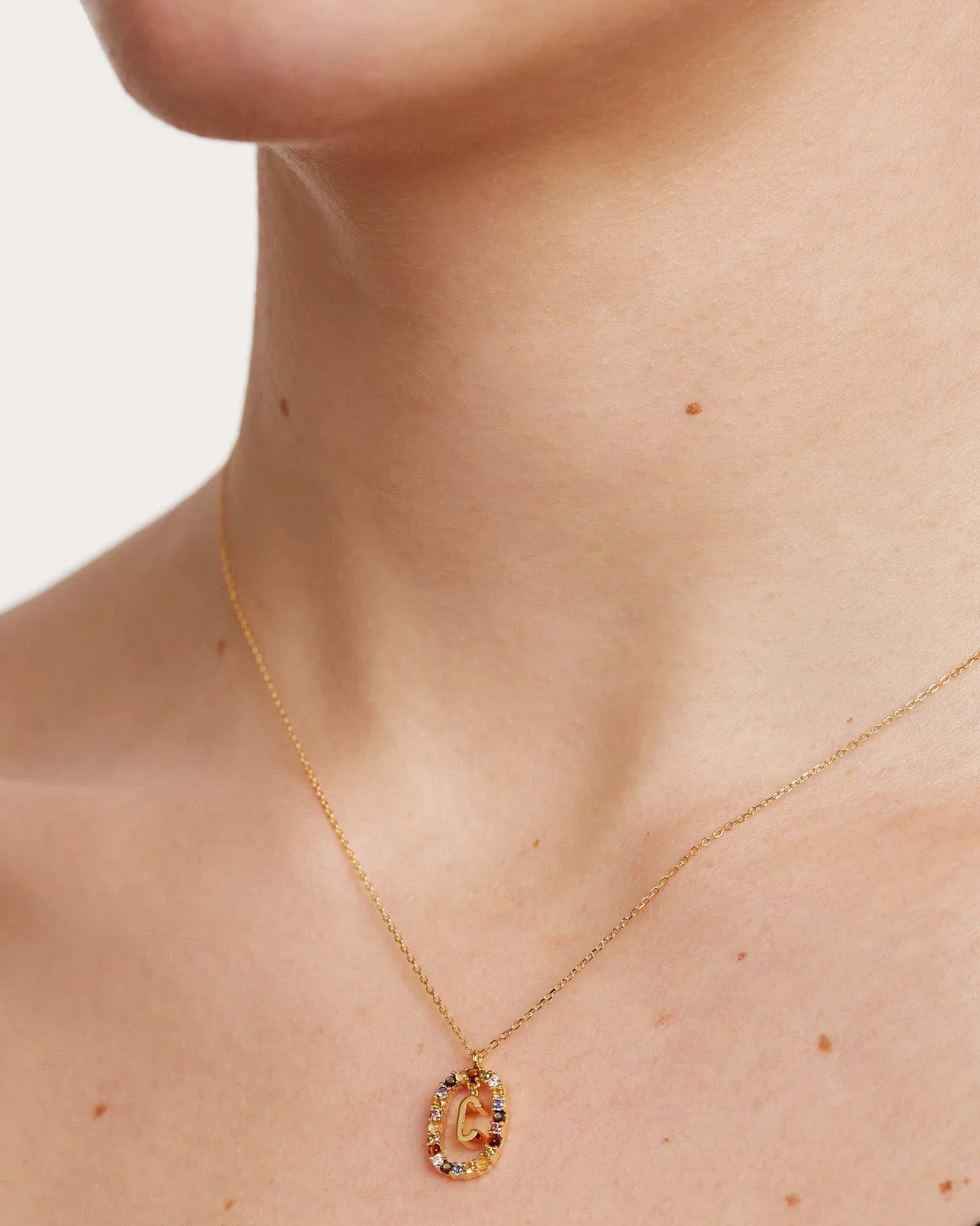 Initial Necklace 'C'