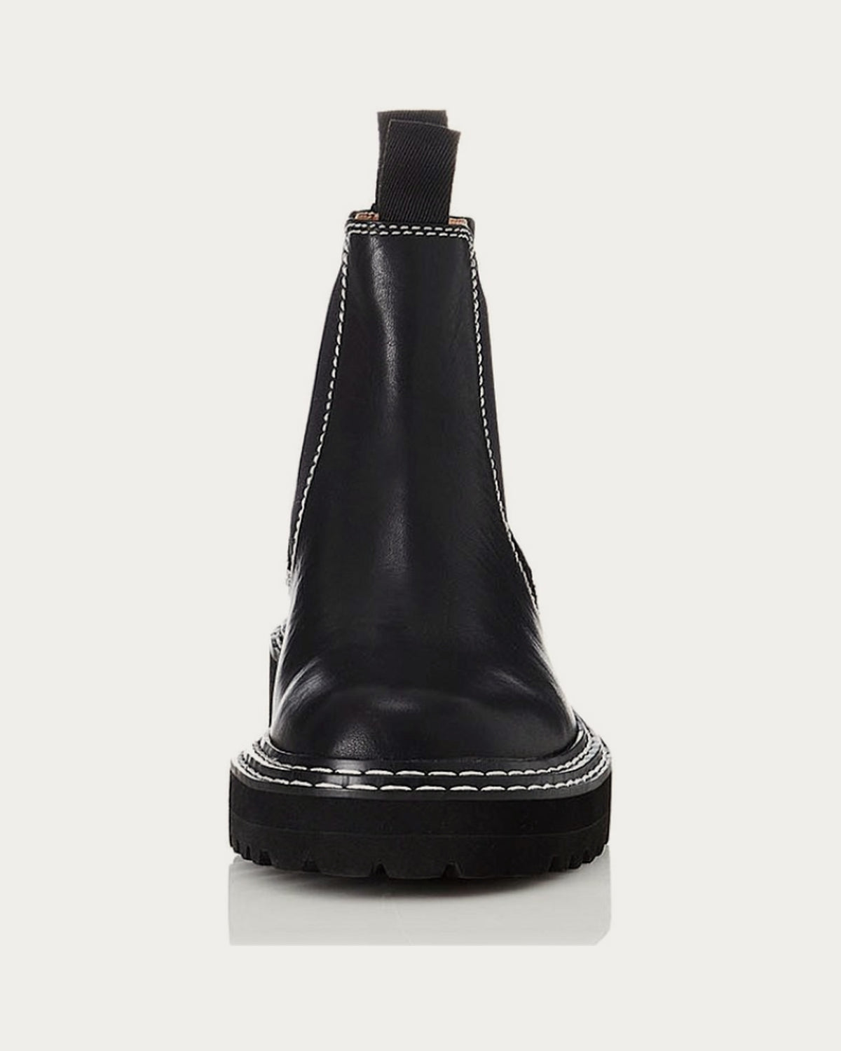 Front view of Alias Mae Rome black leather ankle boot