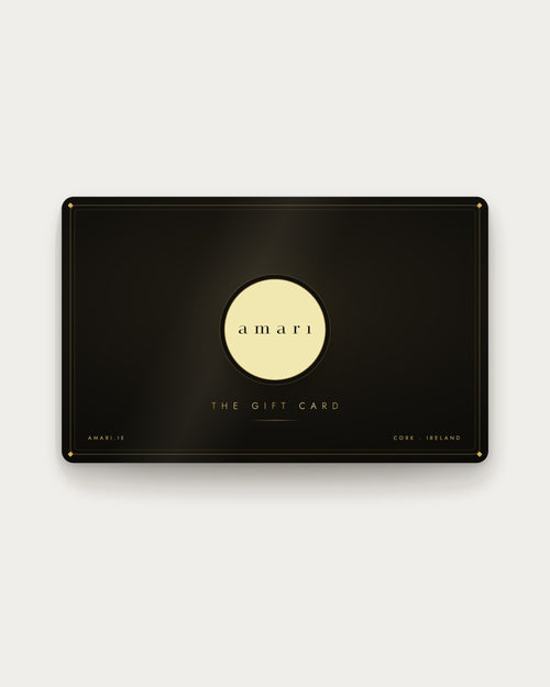 Amari Gift Card, black card with gold Amari logo