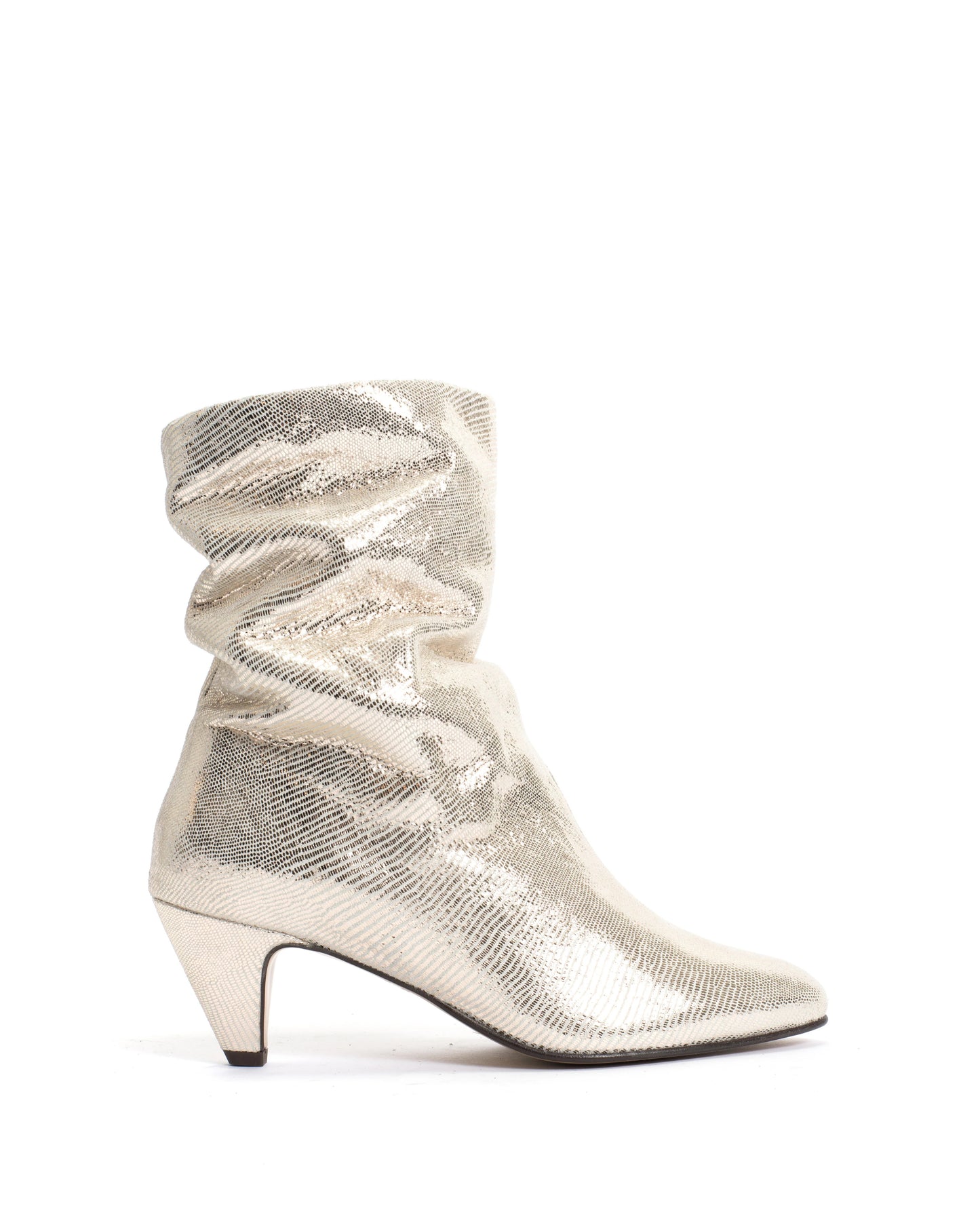 Vully Cracked Champagne Boot