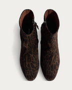 Anonymous Copenhagen Hanny 55 Jaguar Print Suede Ankle Boot, top view