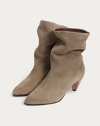 Anonymous Copenhagen Vully 50 Mushroom Suede Slouch Ankle Boot, pair view