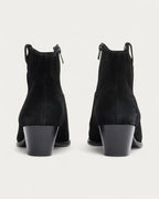 Ash Fame Mid Heel Boot In Suede Black - view 3