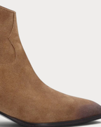 Ash Fame mid heel boot in Land - toe detail