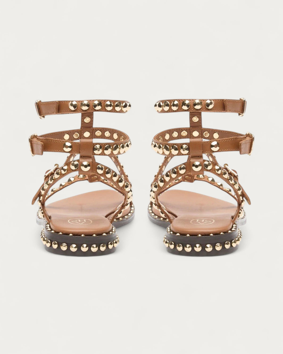Ash Gladiator Studded Sandal In Cinnamon - view 2