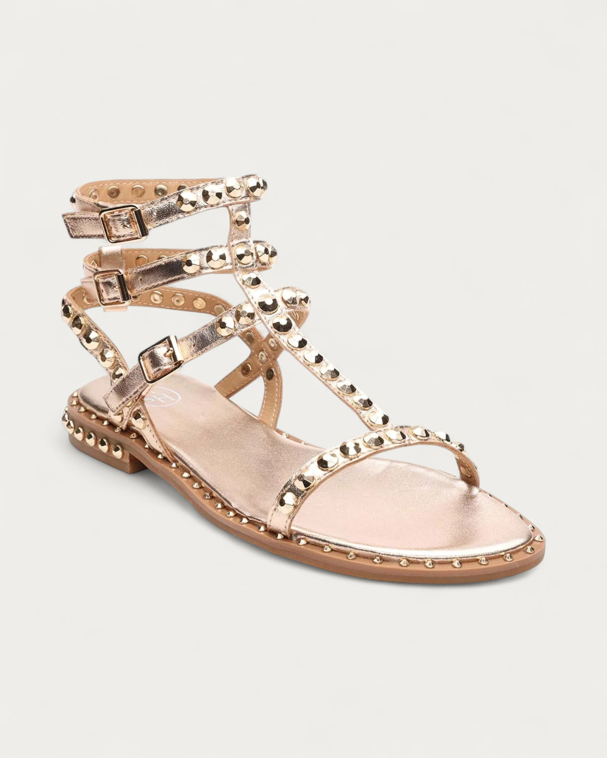 Ash Gladiator Studded Sandal In Luxor Gold - view 2