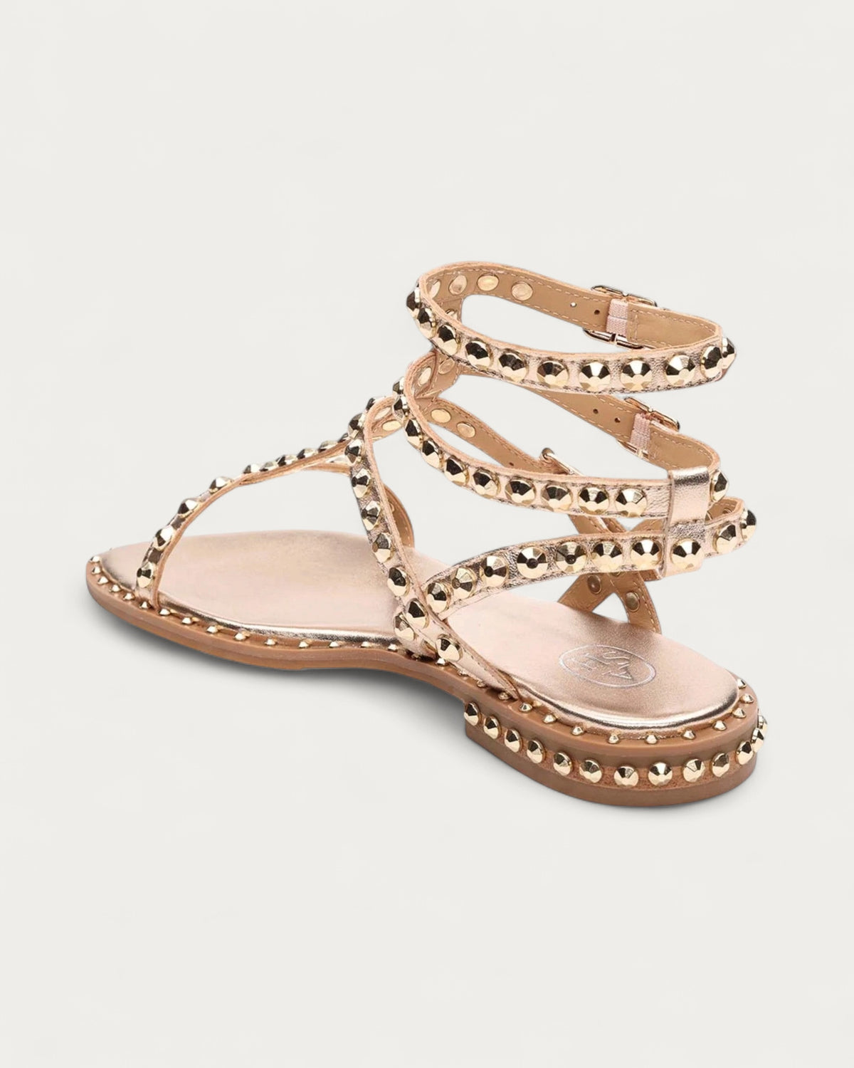 Ash Gladiator Studded Sandal In Luxor Gold - view 3