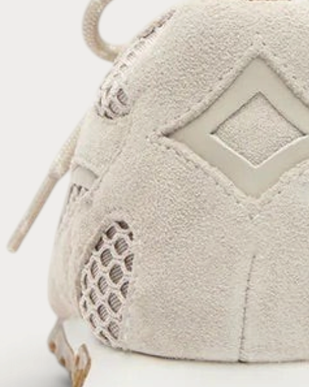 Ash Kasar sneaker in beige suede mesh - diamond heel logo detail