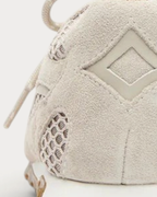 Ash Kasar sneaker in beige suede mesh - diamond heel logo detail