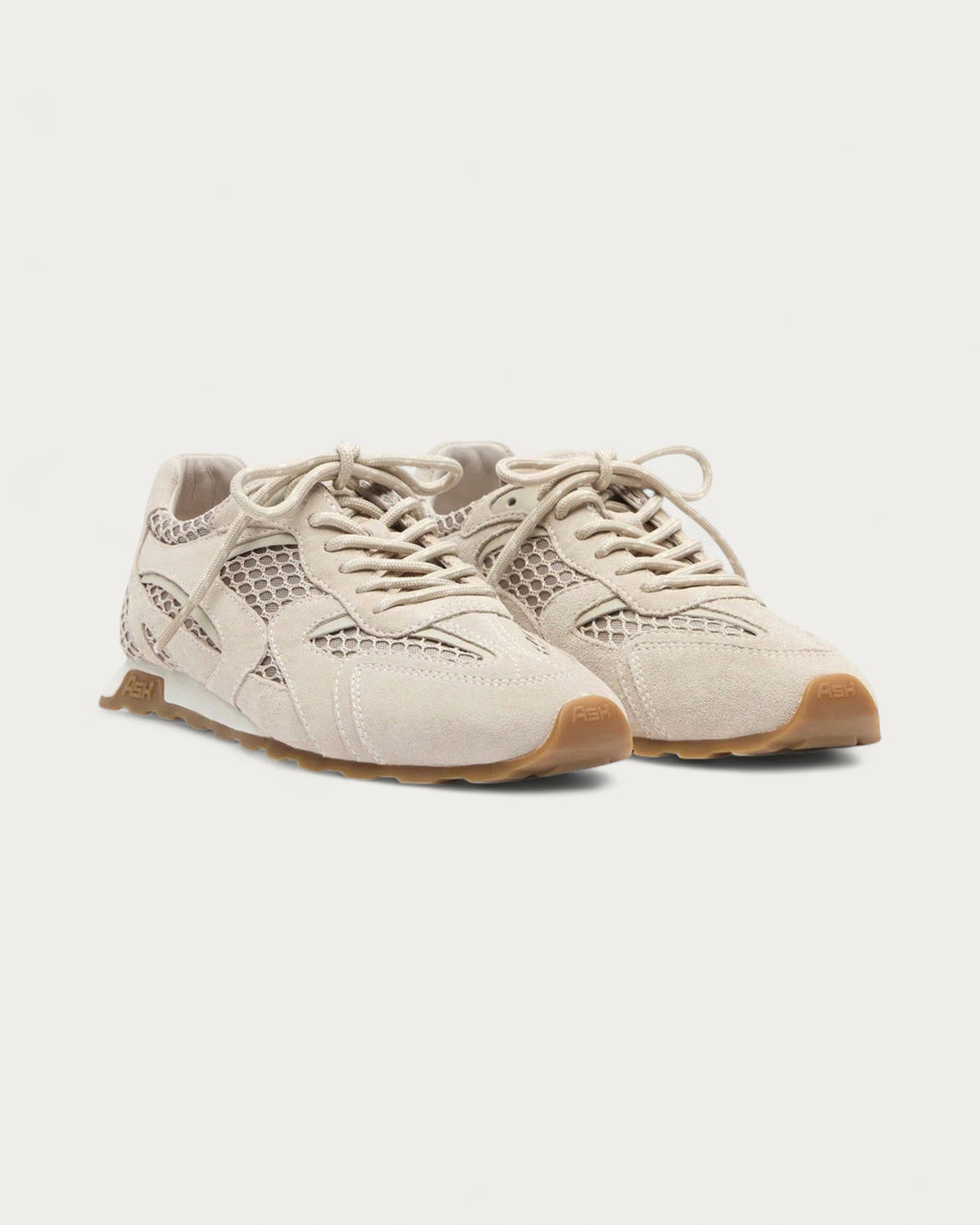 Ash Kasar Sneaker Beige Suede Mesh - view 3