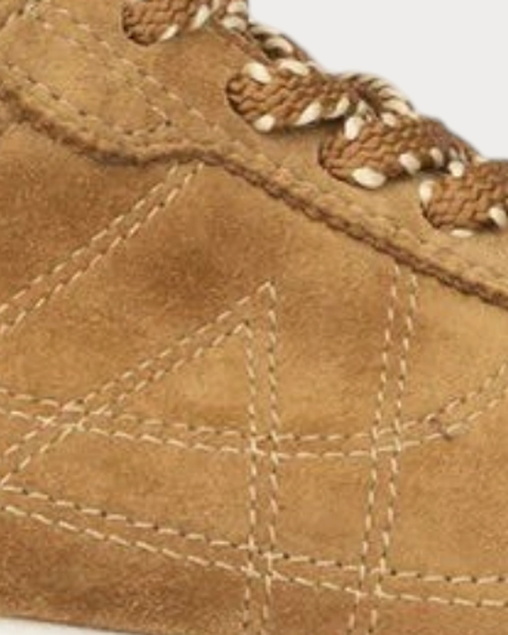 Ash Kill Bill sneaker in cognac - lacing stitch detail