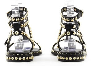 Gladiator Studded Sandal In Black