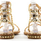 Gladiator Studded Sandal In Luxor Gold