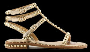 Gladiator Studded Sandal In Luxor Gold