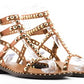 Gladiator Studded Sandal In Cinnamon