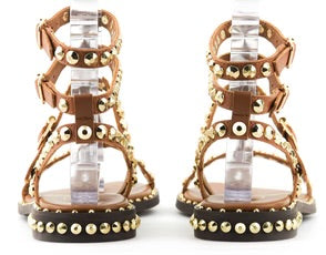 Gladiator Studded Sandal In Cinnamon