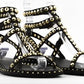 Gladiator Studded Sandal In Black