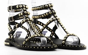 Gladiator Studded Sandal In Black