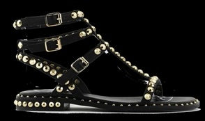 Gladiator Studded Sandal In Black