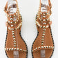 Gladiator Studded Sandal In Cinnamon