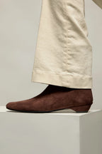 Augusta Hunter Brown Suede Ankle Boot - view 3