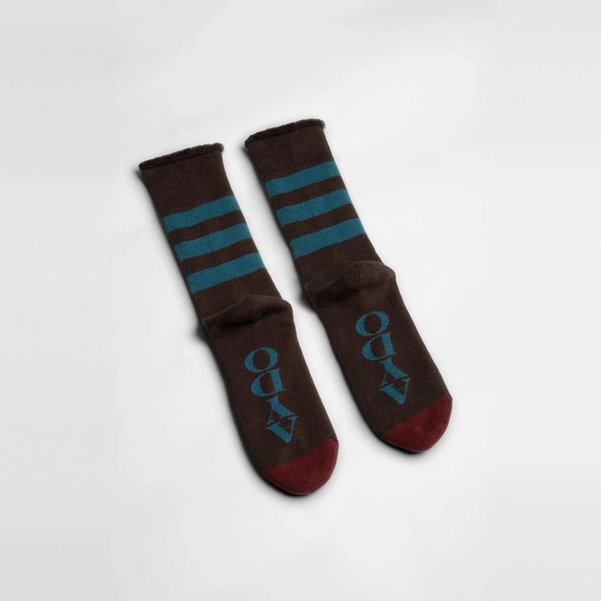 Aydo Studios Baltic Core Sacred Soil socks, overhead flat lay