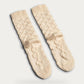 Aydo Studios Barasov Crossover Folded Light Socks – pair of socks on soft stone background