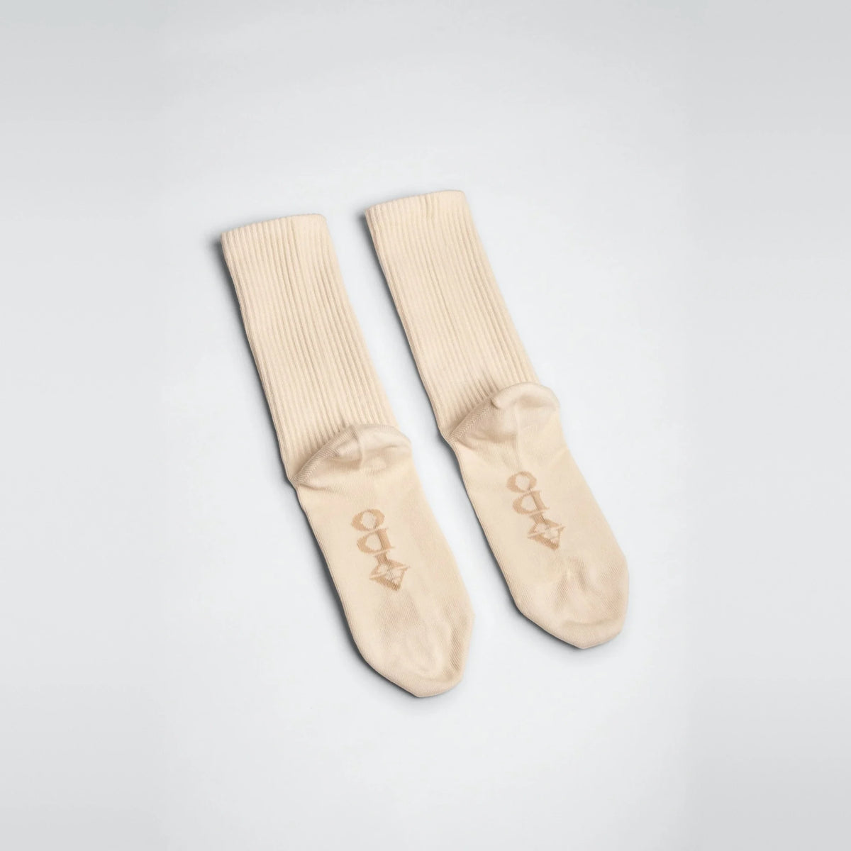 Aydo Studios Copenhagen Angora socks, overhead flat lay