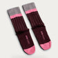 Aydo Studios Varna Flow Muted Nectar Socks – pair of socks on soft stone background