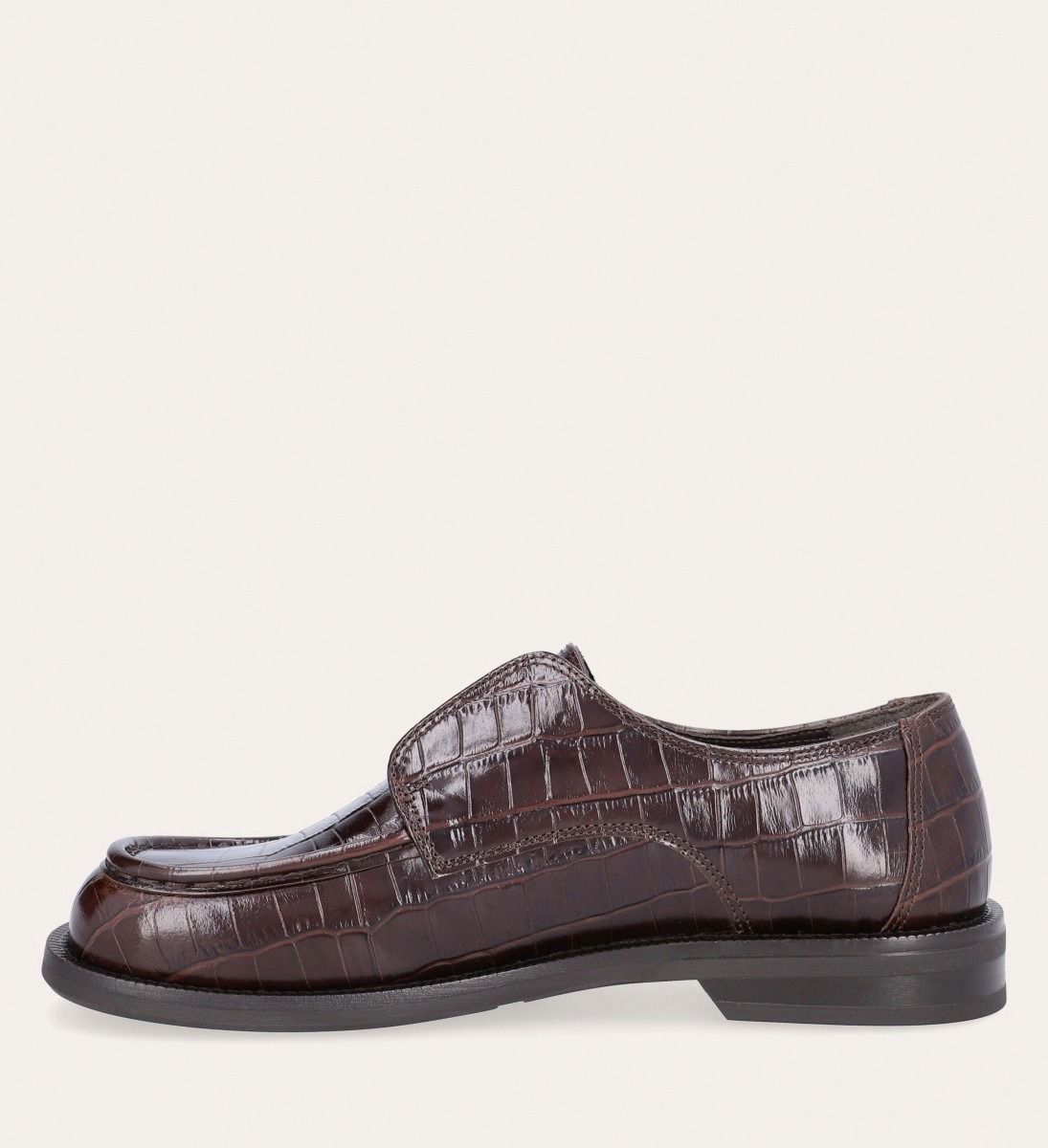 Over Lap Croco Loafer