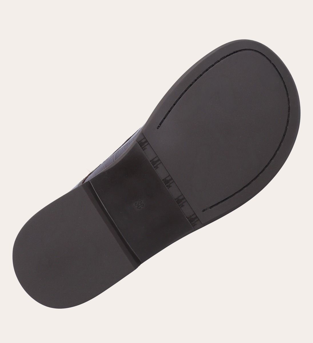 Over Lap Croco Loafer