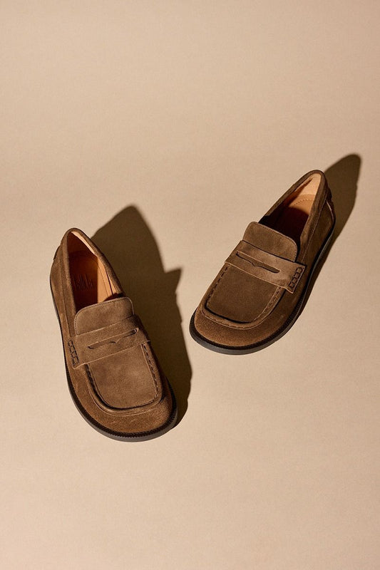 Suede Loafer In Brown