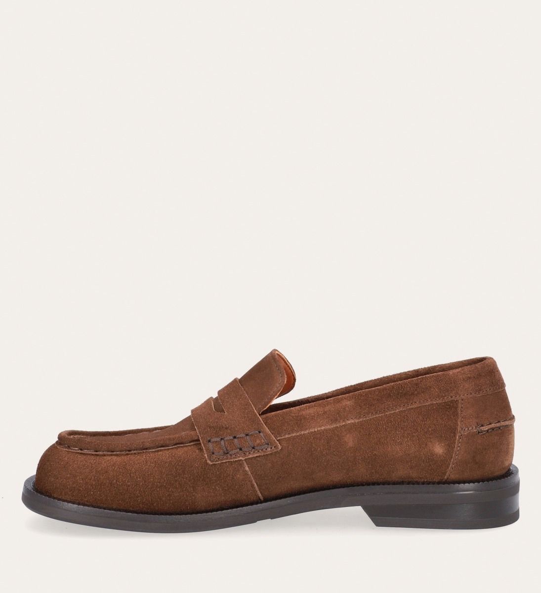 Suede Loafer In Brown