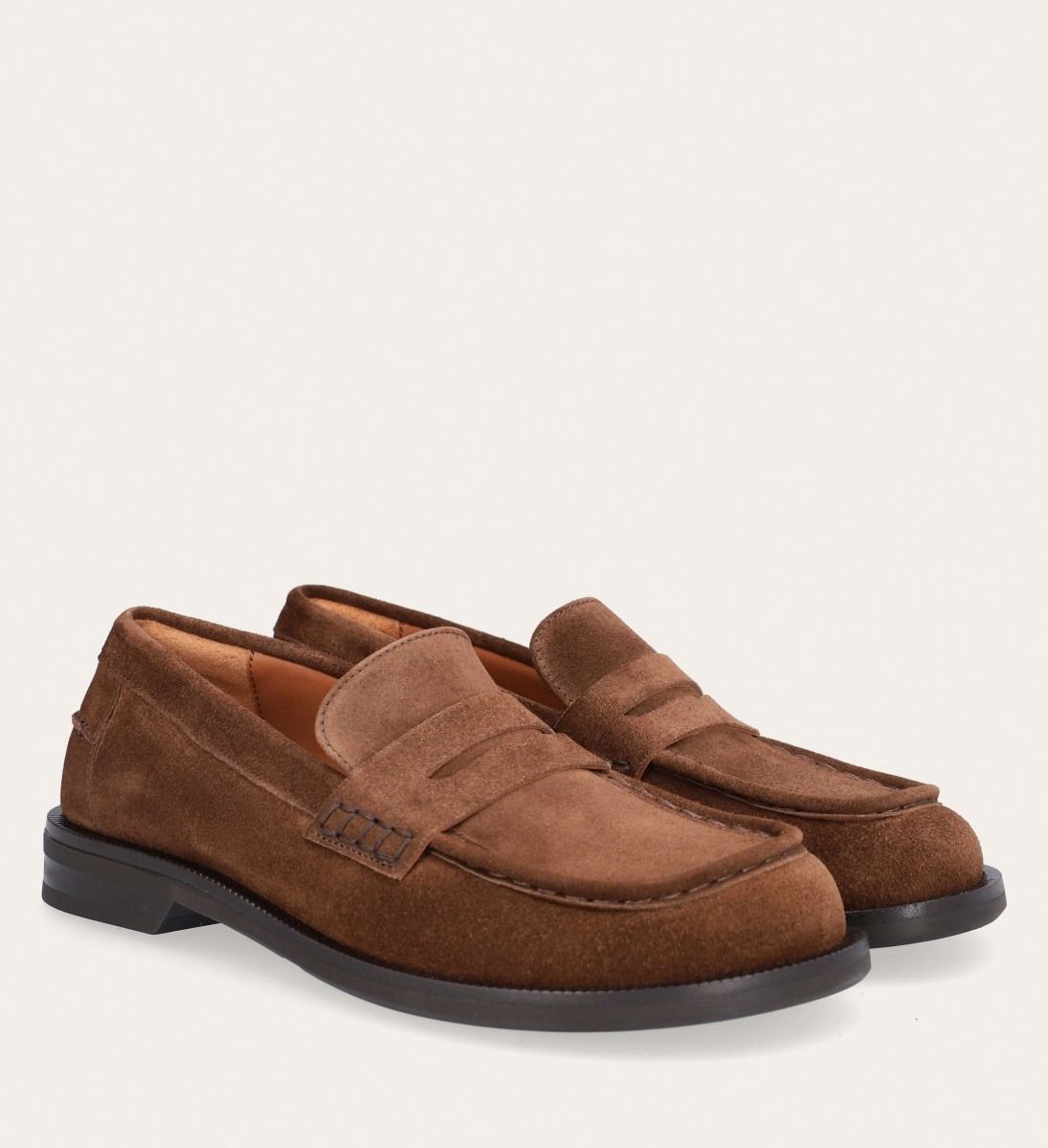 Suede Loafer In Brown